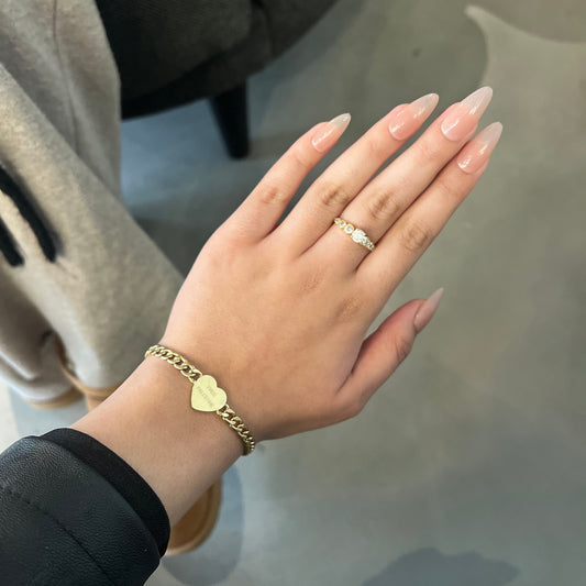 Free Palestine Heart Bracelet